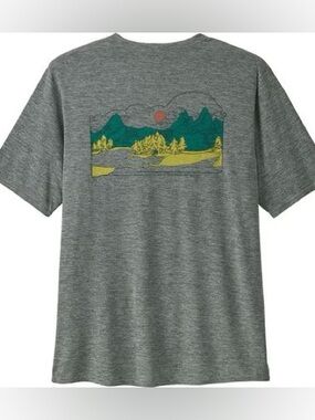 Patagonia Capilene Cool Tech Women’s Graphic Tee XS Gray